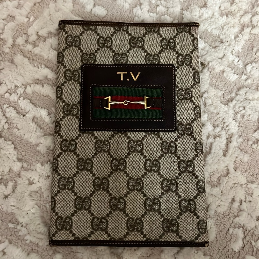 Gucci monogram TV magazine book cover